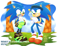 Discovery Sonic &amp; Legacy Sonic-Fanart
